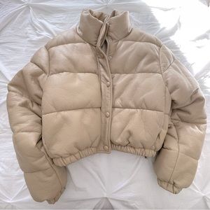Zara Cropped Puffer Jacket XS